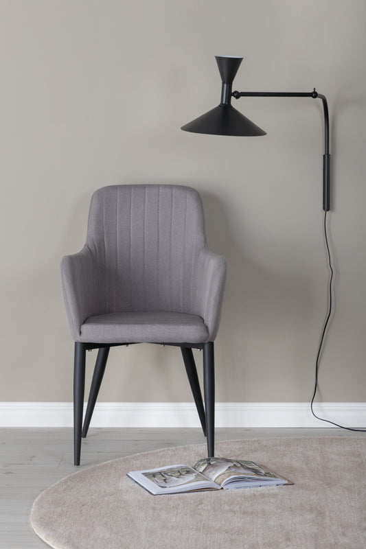 Venture-Design | Comfort Chair Polargrau - Schwarze Beine