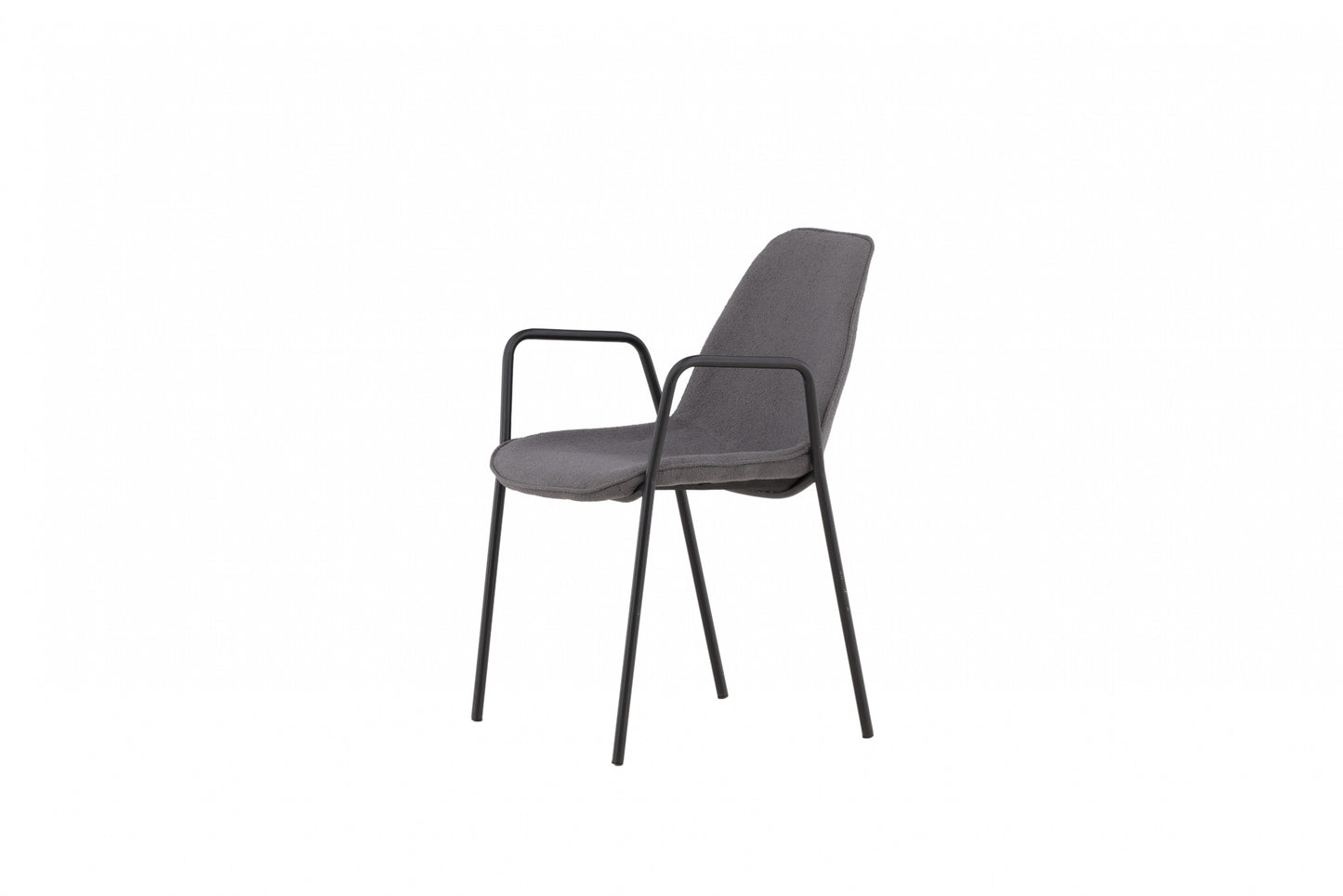 Klädesholmen - Spisebordsstol, Sort / Mørkegrå Boucle