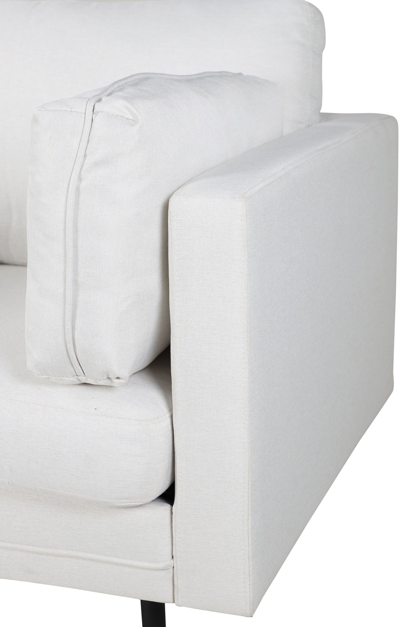 Venture-Design | Boom Lounge Chair – Stoff in Schwarz/Hellbeige
