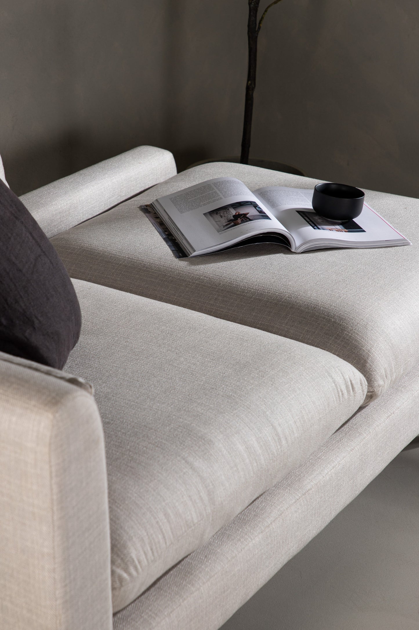 Venture-Design | Tacoma Sofa - Helle Holzoptik / Leinenstoff