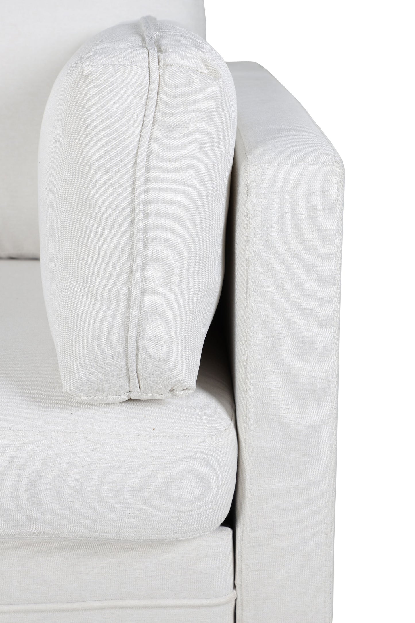 Venture-Design | Boom Lounge Chair – Stoff in Schwarz/Hellbeige