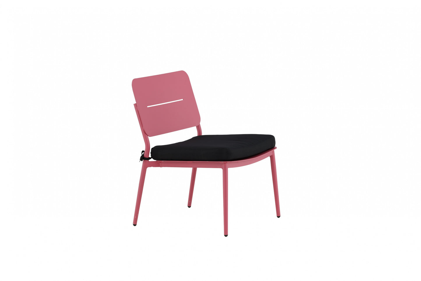 Lia - loungestol, udendørs - Pink / Sort hynde