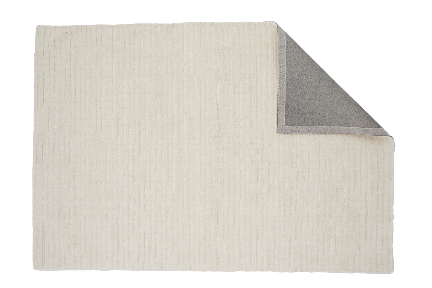 Milton - Gulvtæppe, Uld/polyester/bomuld - 230*160, Rektangulær, Hvid