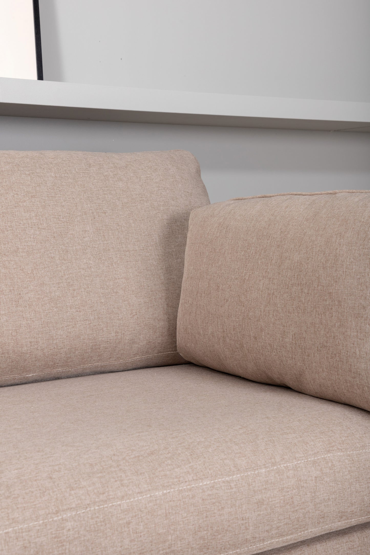 Venture-Design | Boom Sofa - Schwarz / Brauner Stoff