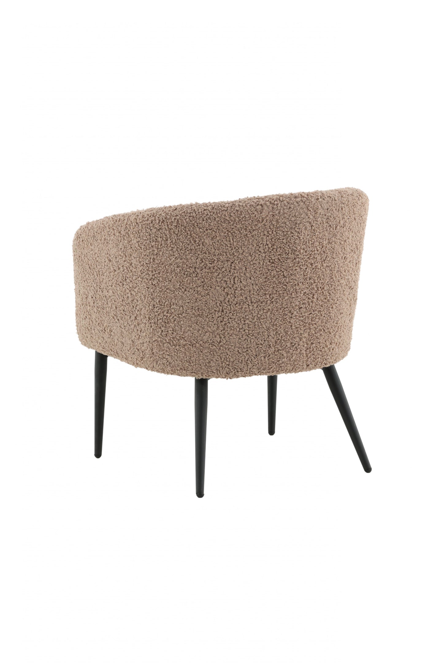 Venture-Design | Fluffy Lounge Chair - Schwarz / Braun / Beige Teddy