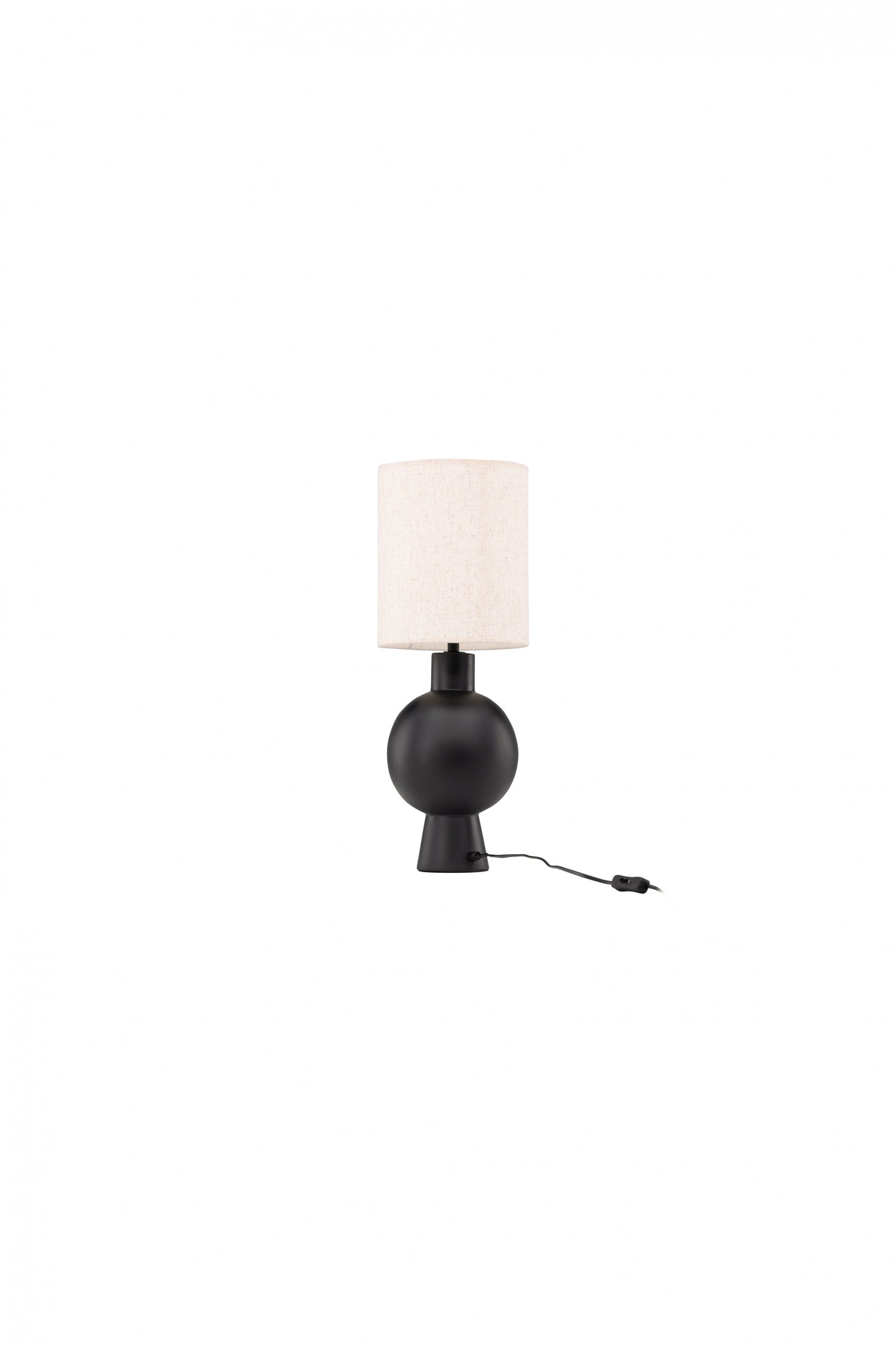 Mysterna Table Lamp - Black / Fabric Beige