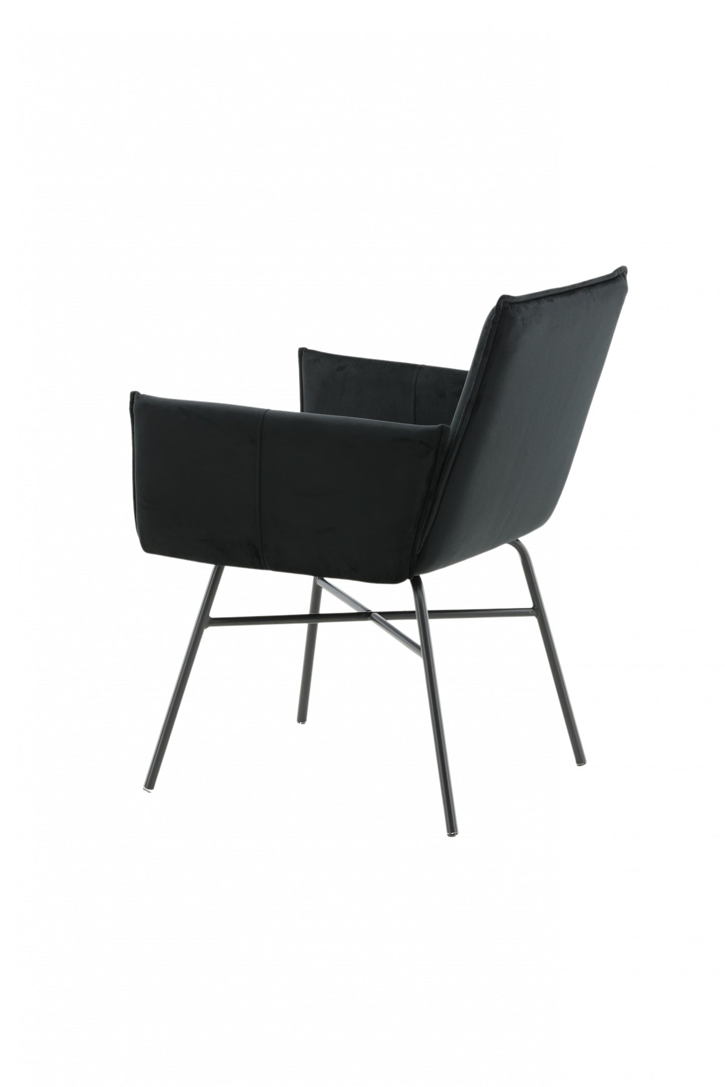 Venture-Design | Pippi Chair - Schwarz / Schwarzer Velours