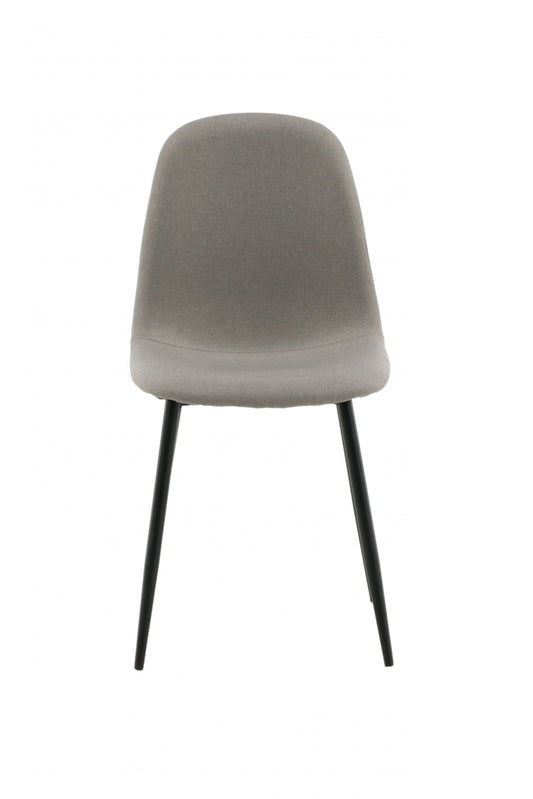 Venture-Design | Polar Chair - Grauer Stoff, schwarze Beine