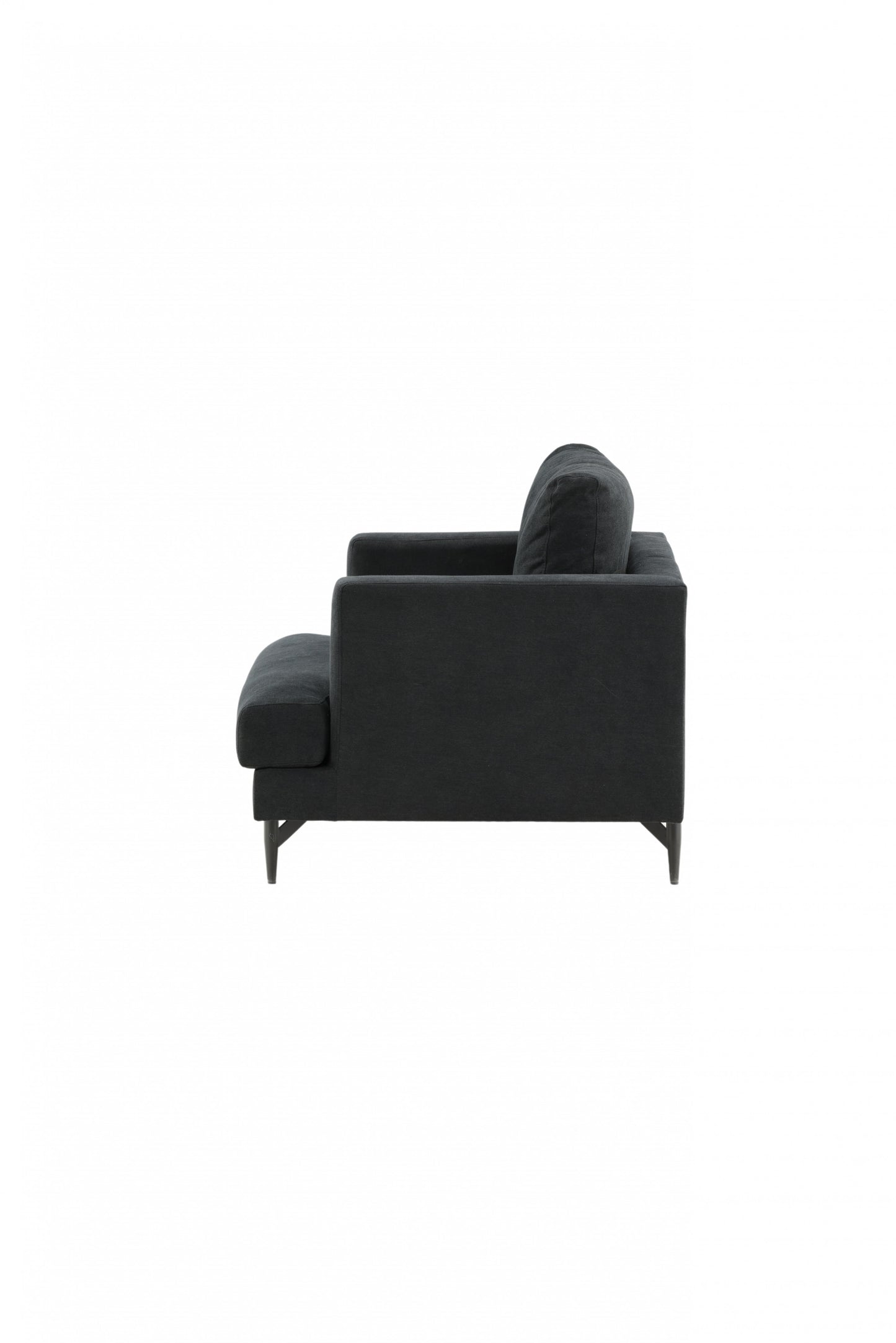 Venture-Design | Sofia Lounge Chair - Schwarz / Schwarzer Stoff