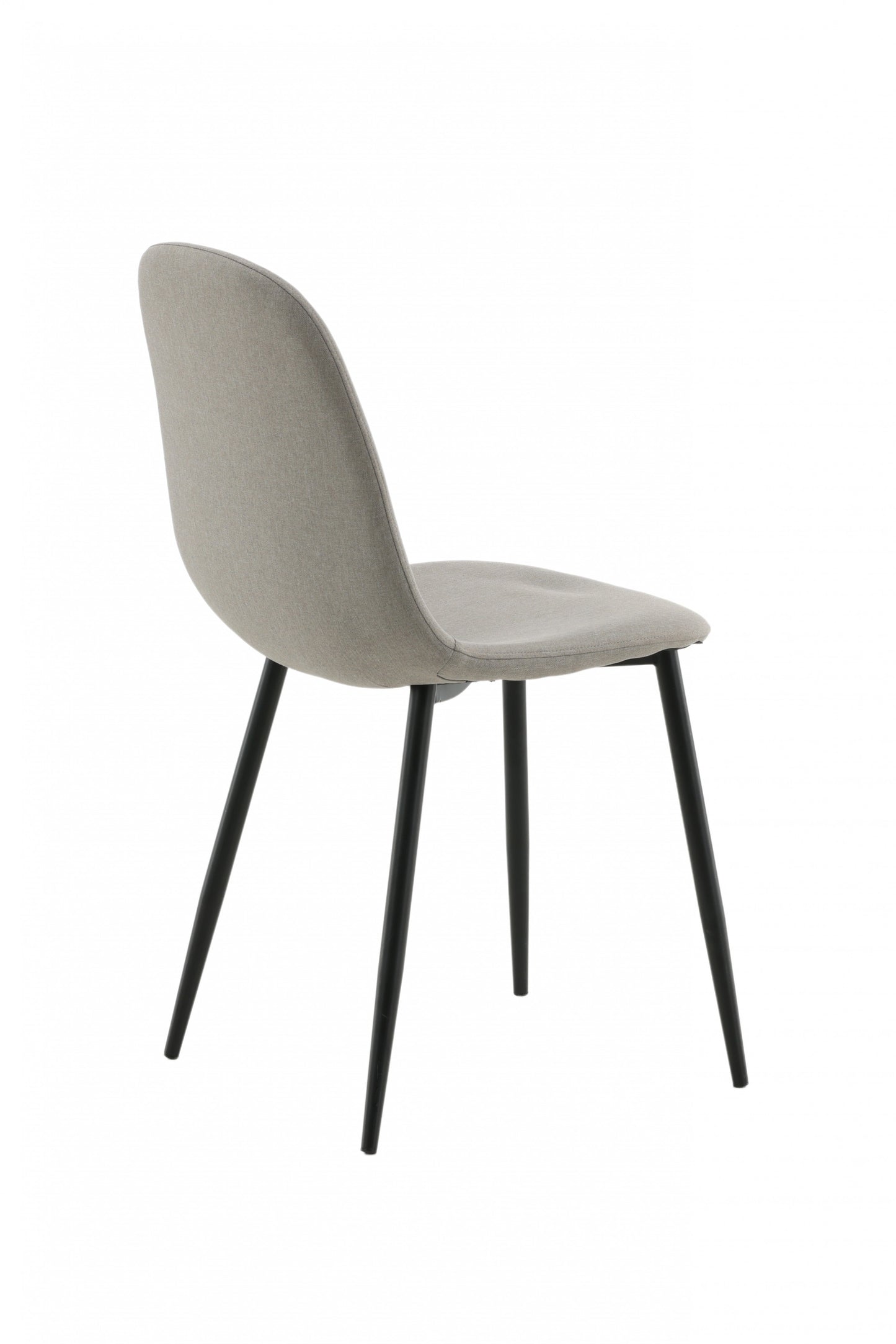 Venture-Design | Polar Chair - Grauer Stoff, schwarze Beine