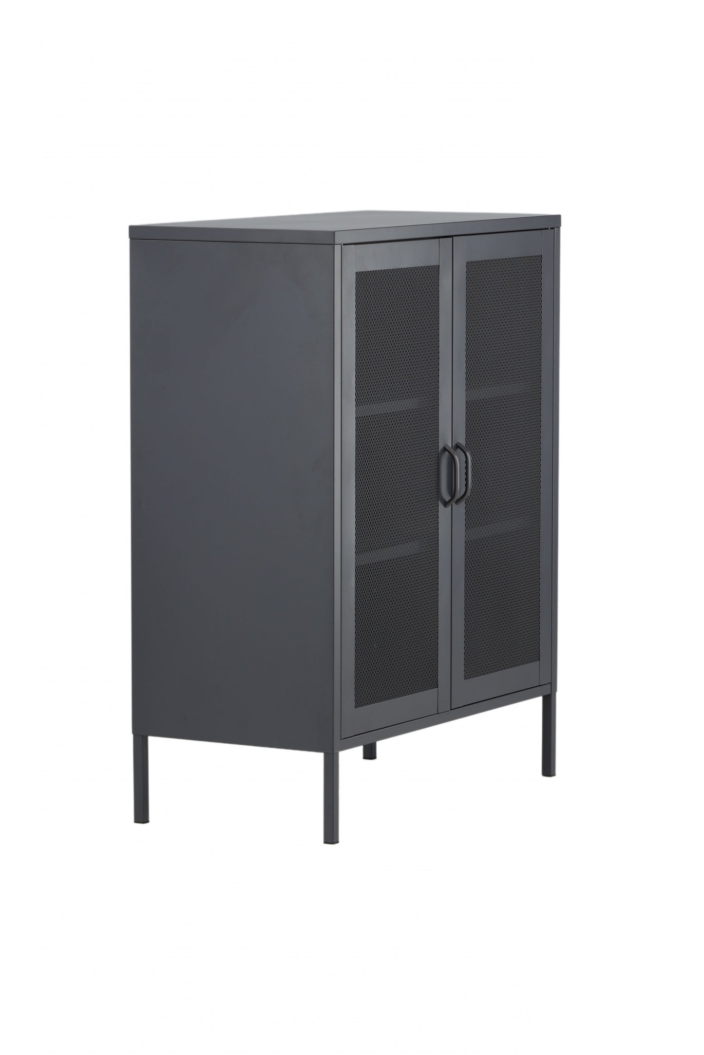 Venture-Design | Misha - Low Cabinet Mesh-Türen - Grau