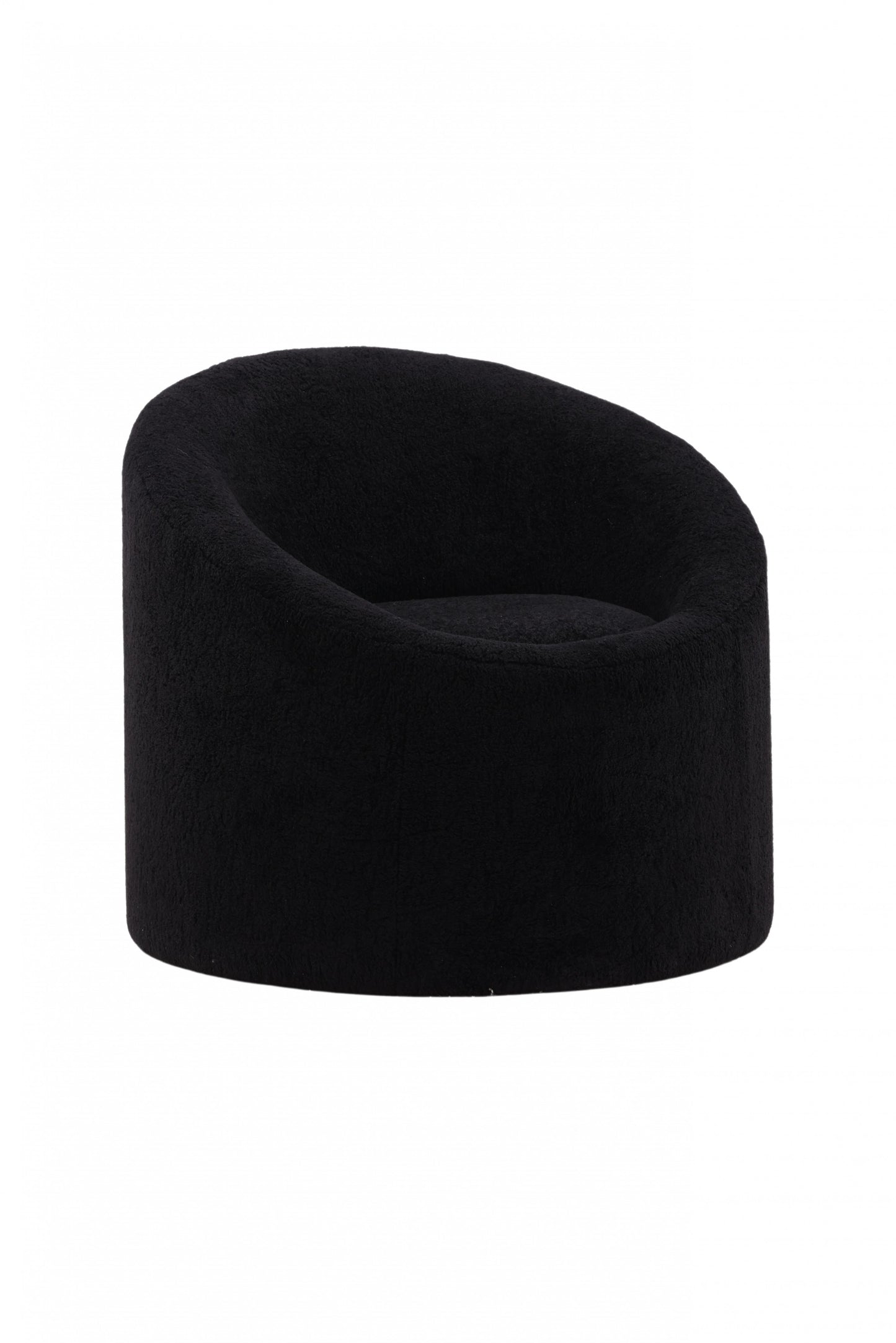 Venture-Design | Warren Lounge Chair - Schwarzes Vlies